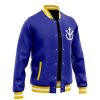 Vegeta V1 Pattern DBZ Varsity Jacket F LEFT Mockup - Anime Gifts Store