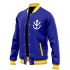 Vegeta V1 Pattern DBZ Varsity Jacket F RIGHT Mockup - Anime Gifts Store