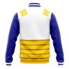 Vegeta V2 Pattern DBZ Varsity Jacket BACK Mockup - Anime Gifts Store