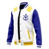 Vegeta V2 Pattern DBZ Varsity Jacket F RIGHT Mockup - Anime Gifts Store