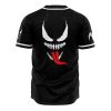 Venom Marvel AOP Baseball Jersey BACK Mockup - Anime Gifts Store