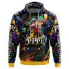 Vibing FLCL AOP Hoodie 3D FRONT Mockup - Anime Gifts Store