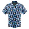 Video Game Mega Man Short Sleeve Hawaiian Shirt FRONT Mockup - Anime Gifts Store