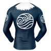 Waterbender Compression Shirt Rash Guard back - Anime Gifts Store