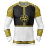 White Ranger Compression Shirt Rash Guard front - Anime Gifts Store