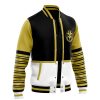 White Ranger MMPR Varsity Jacket F LEFT Mockup - Anime Gifts Store