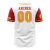 Whore Island Ocelots Archer AOP Baseball Jersey AOP Baseball Jersey BACK Mockup - Anime Gifts Store