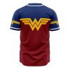 Wonder Woman DC Comics AOP Baseball Jersey BACK Mockup - Anime Gifts Store