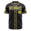 Worms Dorohedoro AOP Baseball Jersey FRONT Mockup - Anime Gifts Store