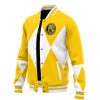 Yellow Ranger MMPR Varsity Jacket F RIGHT Mockup - Anime Gifts Store