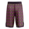 Yoshikage Kira Killer Queen Jojo Bizarre Adventure Basketball Shorts BACK Mockup - Anime Gifts Store