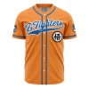 Z Fighters Goku Dragon Ball Z AOP Baseball Jersey FRONT Mockup - Anime Gifts Store