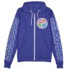 aqua Zip Hoodie Front Mockup 1 - Anime Gifts Store