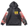 bakugo Flat Hoodie front - Anime Gifts Store