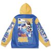 blastoise Flat Hoodie back - Anime Gifts Store