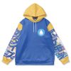 blastoise Flat Hoodie front - Anime Gifts Store