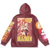 blaziken Flat Hoodie back - Anime Gifts Store