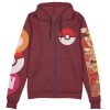 blaziken Zip Hoodie Front Mockup - Anime Gifts Store