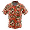 bowser Button Up Hawaiian Shirt front new - Anime Gifts Store