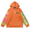 bowser Flat Hoodie front - Anime Gifts Store