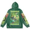 bulbasaur Flat Hoodie back - Anime Gifts Store