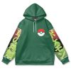 bulbasaur Flat Hoodie front - Anime Gifts Store