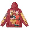 canute Flat Hoodie back - Anime Gifts Store