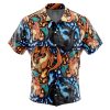 charizard Button Up Hawaiian Shirt front new - Anime Gifts Store