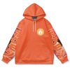 charmander Flat Hoodie front - Anime Gifts Store