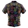 crest Button Up Hawaiian Shirt front new - Anime Gifts Store