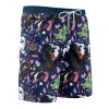 dark Hawaiian Swim Trunks Board Shorts side Knot - Anime Gifts Store