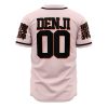 denji devil hunter v2 Baseball Jersey back - Anime Gifts Store