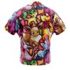 eevee Button Up Hawaiian Shirt back 1 - Anime Gifts Store