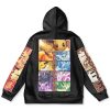 eevee Flat Hoodie back - Anime Gifts Store