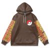 eevee Flat Hoodie front 1 - Anime Gifts Store