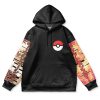 eevee Flat Hoodie front - Anime Gifts Store