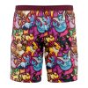 eevee Hawaiian Swim Trunks Board Shorts back - Anime Gifts Store