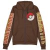 eevee Zip Hoodie Front Mockup - Anime Gifts Store