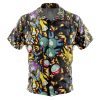 electric Button Up Hawaiian Shirt front 1 - Anime Gifts Store