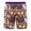 electric Hawaiian Swim Trunks Board Shorts back 1 - Anime Gifts Store