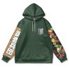 eren Flat Hoodie front - Anime Gifts Store