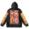 fire Flat Hoodie back - Anime Gifts Store