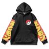 fire Flat Hoodie front - Anime Gifts Store