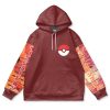 flareon Flat Hoodie front - Anime Gifts Store