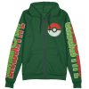 flygon Zip Hoodie Front Mockup - Anime Gifts Store