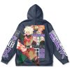 gabimaru Flat Hoodie back - Anime Gifts Store