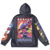 garchomp Flat Hoodie back - Anime Gifts Store