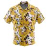 gatomon Button Up Hawaiian Shirt front new - Anime Gifts Store