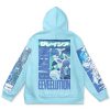 glaceon Flat Hoodie back - Anime Gifts Store