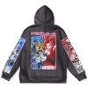 gogeta Flat Hoodie back - Anime Gifts Store